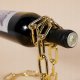 ITIMPORT Stojak na WINO ZŁOTY ŁAŃCUCH ALKOHOL BUTELKĘ STYLOWY 11