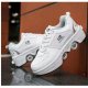 ITIMPORT BUTOROLKI BUTY ROLKI Z KÓŁKAMI ROLKAMI PODŚWIETLANE 7-LED UNISEX BIAŁE r.42 4