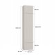Goodhome Garderoba HAGA III 2Sz1W KASZMIR 2x Szafa + Wieszak 11