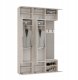 Goodhome Garderoba HAGA III 2Sz1W KASZMIR 2x Szafa + Wieszak 2