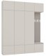 Goodhome Garderoba HAGA IV 3Sz1W KASZMIR 3x Szafa + Wieszak 1