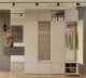 Goodhome Garderoba HAGA IV 3Sz1W KASZMIR 3x Szafa + Wieszak 4
