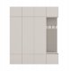 Goodhome Garderoba HAGA IV 3Sz1W KASZMIR 3x Szafa + Wieszak 9