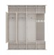 Goodhome Garderoba HAGA IV 3Sz1W KASZMIR 3x Szafa + Wieszak 10
