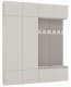 Goodhome Garderoba HAGA IV 2Sz2W KASZMIR 2x Szafa + 2x Wieszak 1