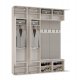Goodhome Garderoba HAGA IV 2Sz2W KASZMIR 2x Szafa + 2x Wieszak 2