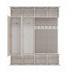 Goodhome Garderoba HAGA IV 2Sz2W KASZMIR 2x Szafa + 2x Wieszak 10