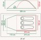 Namiot turystyczny Coleman Darwin 3 Plus BlackOut 15