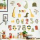ROOM Decor SIPO-WS63049 NAKLEJKI NA ŚCIANĘ CYFRY DINO 4
