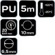Neo PRZEWÃD CIÅNIENIOWY SPIRALNY 6.5*10 MM 5M PU. 7