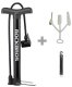 RockBros Pompka rowerowa podłogowa 120psi / 8bar końcówki do piłek materacy - czarna Pompka rowerowa podłogowa 120psi / 8bar końcówki do piłek materacy - czarna 3