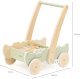 Ecotoys Viga Drewniany Wózek Na Klocki Pchacz 14
