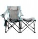 Mentor PLATINET CAMPING SET OF 2, FOLDING TABLE/ FOOTREST + CHAIR BLACK BLUE [45907] 5