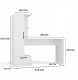 Biurko LVT Cosmo 1 Białe 143 cm x 50 cm 8