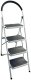 Haushalt 4 STEP STEEL LADDER BL-C104 WHITE 1