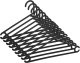 Domoletti PLASTIC HANGER BLACK LSP037 10PCS 1