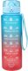 EDM Butelka wody Niebieski Czerwony Palony 1 L 8 x 8 x 26 cm Sportowa 3