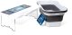 InnovaGoods PLATINET CAMPING PICNIC BASKET 47X29X23,5 CM, 16L, FOLDING, WITH 2 IN 1 LID / TABLE WHITE-GREY [45904] 2