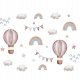ROOM Decor SIPO-WS63040 NAKLEJKI NA ŚCIANĘ BALONY TĘCZA GWIAZDKI 1