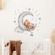 ROOM Decor SIPO-WS63037 NAKLEJKI NA ŚCIANĘ MIŚ LEŻĄCY NA KSIĘŻYCU 1