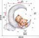 ROOM Decor SIPO-WS63037 NAKLEJKI NA ŚCIANĘ MIŚ LEŻĄCY NA KSIĘŻYCU 5
