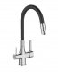 Bateria kuchenna Hydroland GLAMOUR BATERIA ZLEW. Z FILTREM CHROM / CZARNA WYL 1