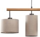 Lampa wisząca TKKRYWULT Tk Lighting Deva 6108 lampa wisząca zwis 4x15W E27 beżowa/drewniana 2
