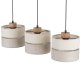 Lampa wisząca TKKRYWULT Tk Lighting Eco* 5771 lampa wisząca zwis 3x15W E27 czarna/drewniana 6