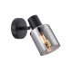 Kinkiet Italux Italux Santia SPL-65342-1-BK-SG kinkiet lampa ścienna 1x40W E14 dymiony/czarny 1