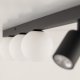 Lampa sufitowa TKKRYWULT TK Lighting Vox 10003 plafon lampa sufitowa 3x10W GU10 3x6W G9 czarny/biały 3