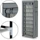 ModernHome Szafa tekstylna materiałowa garderoba z półkami na ubrania i buty ModernHome 4