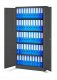 Diablo Chairs Abschließbarer Aktenschrank für Büro JAN, 900 x 1850 x 400 mm, anthrazit 10