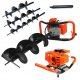 John Gardener Świder spalinowy + wiertła(10cm,20cm,30cm) + adapter 50cm (1/2) 8