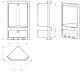 Gedy CORNER SHELF JUNIOR 8079 02 WHITE 2