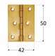 Domax HINGE PLAIT ZS 50. 50X42X1.0 MM 2