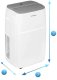 Klimatyzator CLIMATIVE Climative AC41-S JET klimatyzator przenośny 4 1 kW WiFi chłodzenie osuszanie wentylacja do 41 m2 Smart Life uszczelka okienna w zestawie 19