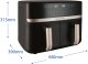 Frytkownica beztłuszczowa Russell Hobbs Airfryer 27680-56/RH Satisfry Dual Basket Air Fry 3