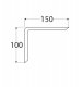 HOLDER SHELF 100X150 5210 BEECH 10