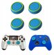 Gripy Nakładki do pada PS3 PS4 PS5 Xbox Gumki Analog Niebieski, Zielony 4x 13