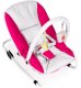 Bauerkraft Leżaczek bujaczek składana kołyska z zabawkami biało-różowy 8