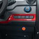 Czterokołowiec lekki, skuter elektryczny zabudowany z dachem MICRO CAR BILI BIKE SIGMA 4 LIT LiFePO4 czerwony ciemne wnętrze 12