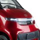 Czterokołowiec lekki, skuter elektryczny zabudowany z dachem MICRO CAR BILI BIKE SIGMA 4 LIT LiFePO4 czerwony ciemne wnętrze 7