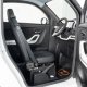 Czterokołowiec lekki, skuter elektryczny zabudowany z dachem MICRO CAR BILI BIKE SIGMA 4 LIT LiFePO4 biały ciemne wnętrze 7