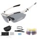 RockBros Okulary rowerowe polaryzujące 10002 Zestaw białe 1