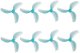 Gemfan 45mm Three-blade Propellers Niebieskie | Śmigła do drona | 8 sztuk 1