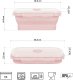 Aptel NILS NC4105 POJEMNIK LUNCHBOX SKŁADANY RÓŻOWY 500 ML 3