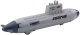 Statek Łódź Podwodna Strzelająca Torpedami Napęd Szara 28cm LEAN Toys 3