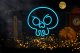 Neon PLEXI LED CZASZKA GRAFFITI turkus FPNE15 Forever Light 3
