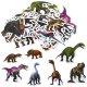 LeanToys Zestaw Naklejek Dla Dzieci Z Dinozaurami 4-7cm 50szt LEAN TOYS 1