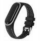 Pasek z elastomeru LIFESTYLE do XIAOMI Mi Band 5 / 6 czarny (03) 4